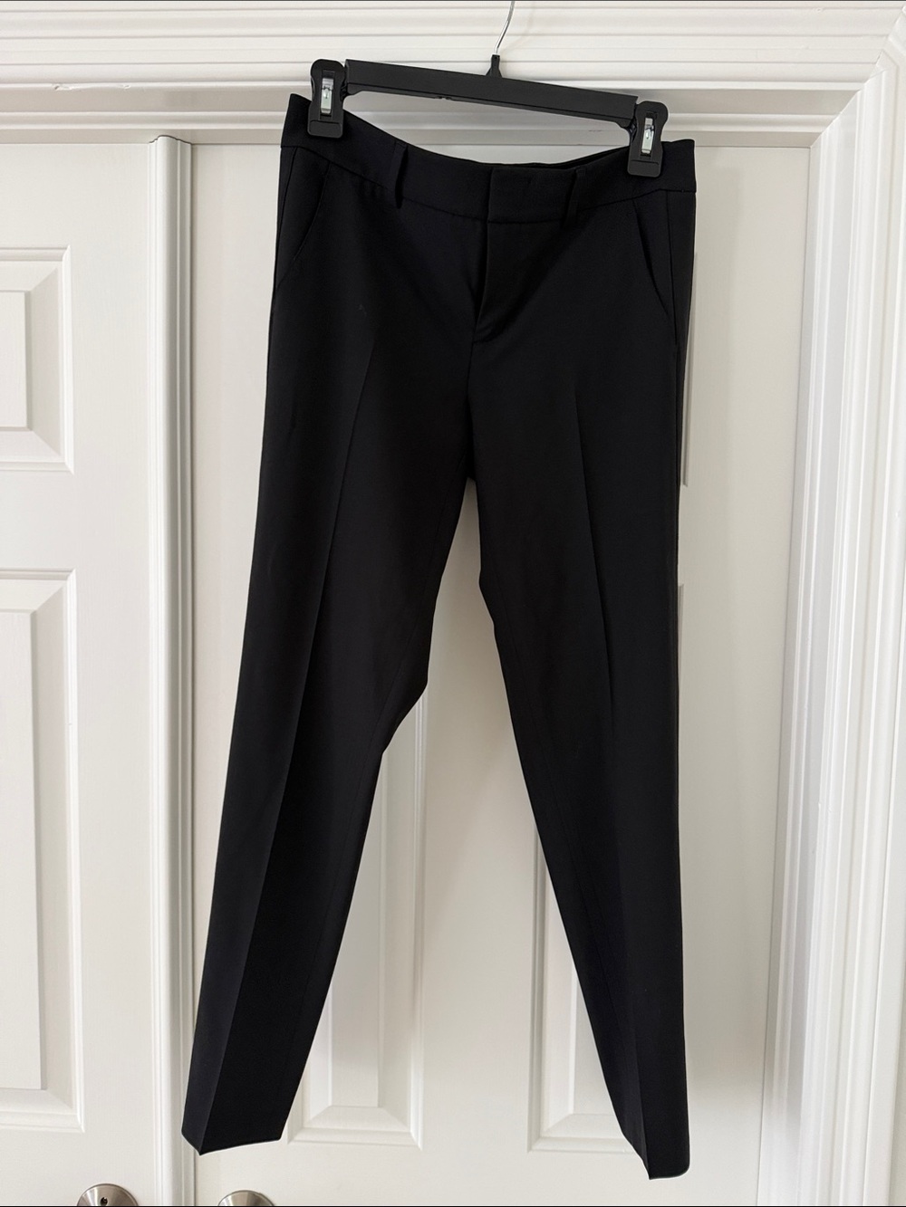 Vince Black Tailored Straight-Leg Trousers